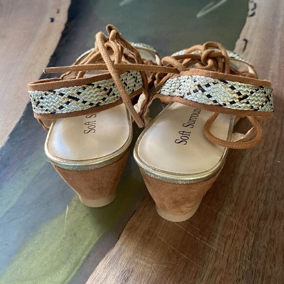 SOFT Surroundings Myra Braided Strap Sandals NWT - Picture 4 of 8